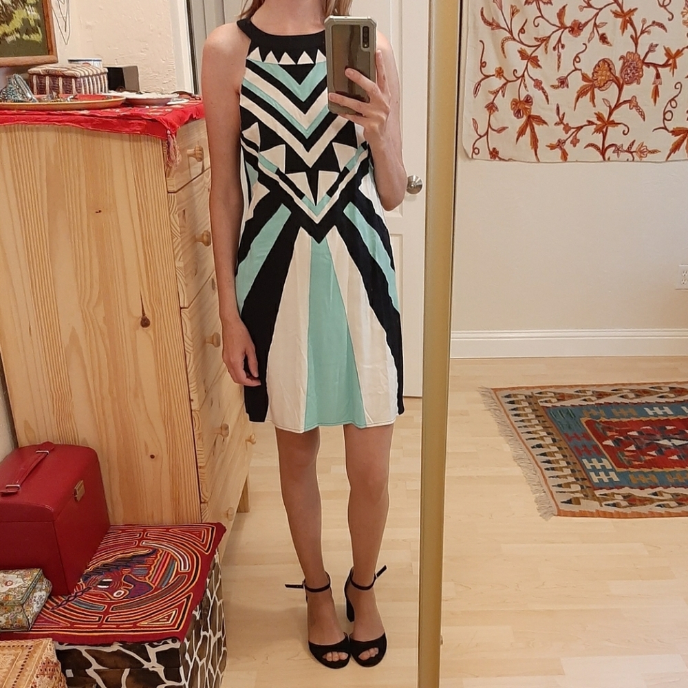Mara Hoffman Geometric Cocktail Dress S